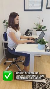 Standing Desk Good Posture Sitting