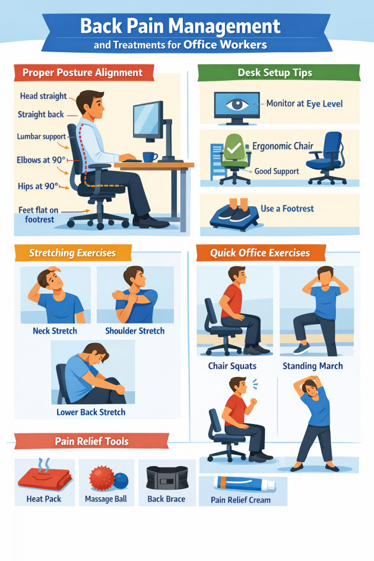 Back Pain Management and Treatments for Office Workers - Custom ...